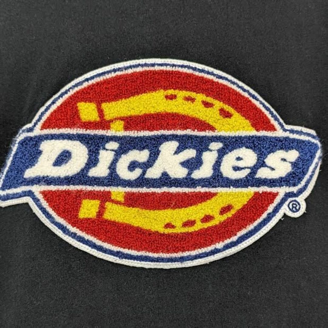 Dickies(ディッキーズ)の古着 パーカー ディッキーズ ロゴ アップリケ 黒 メンズのトップス(パーカー)の商品写真