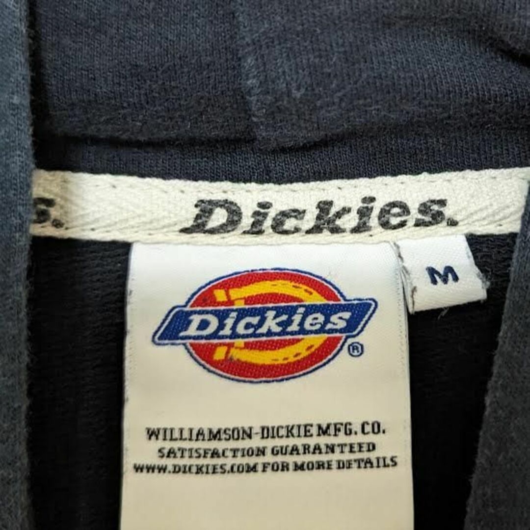 Dickies(ディッキーズ)の古着 パーカー ディッキーズ ロゴ アップリケ 黒 メンズのトップス(パーカー)の商品写真