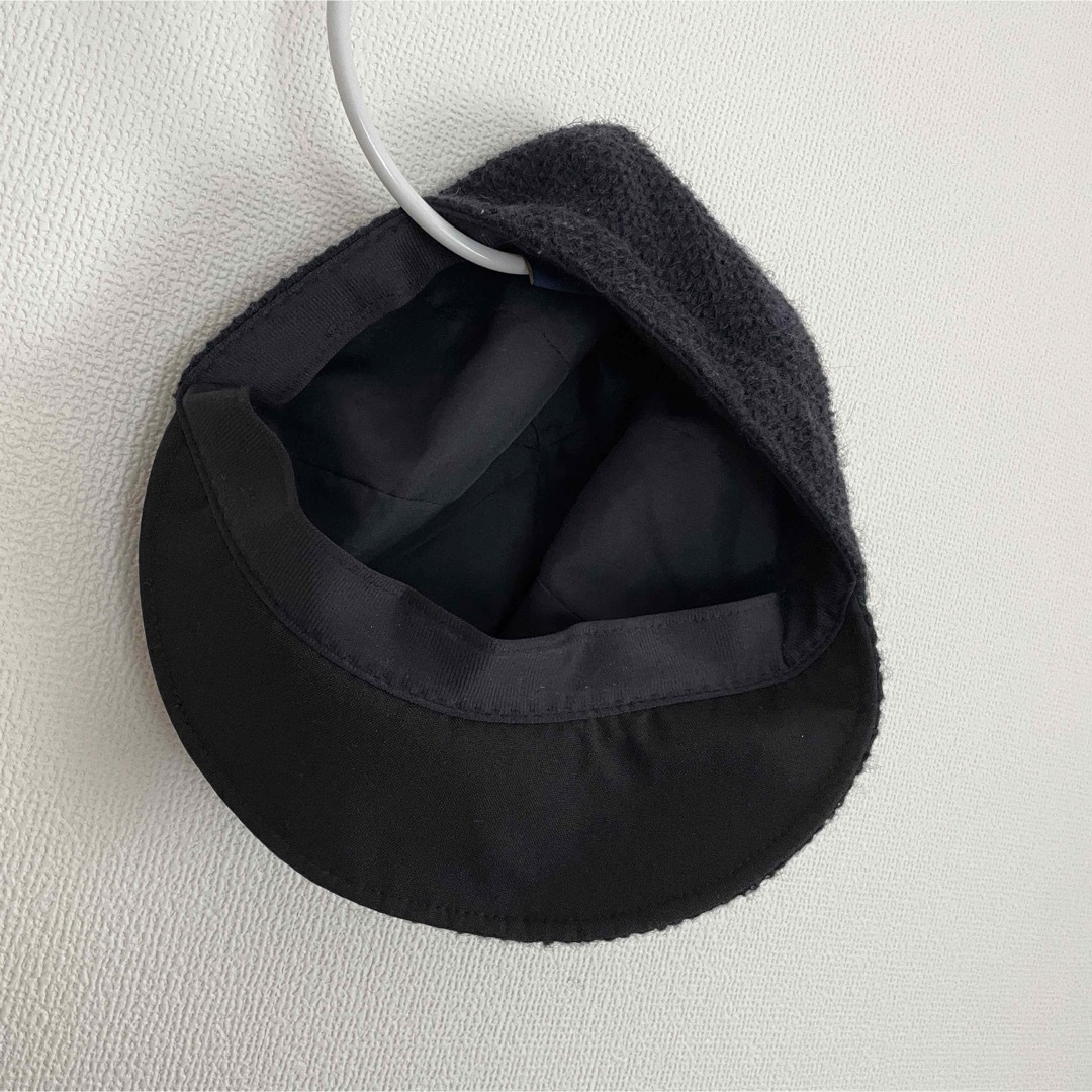 ROSE BLANC(ロサブラン)のロサブラン　アイランドウールキャスケット　100%完全遮光　黒　ブラック　帽子 レディースの帽子(キャスケット)の商品写真