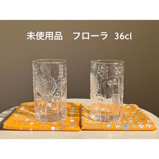 イッタラ(iittala)の未使用品 復刻版 フローラ タンブラー 2個 36cl クリア スコープ 1(タンブラー)