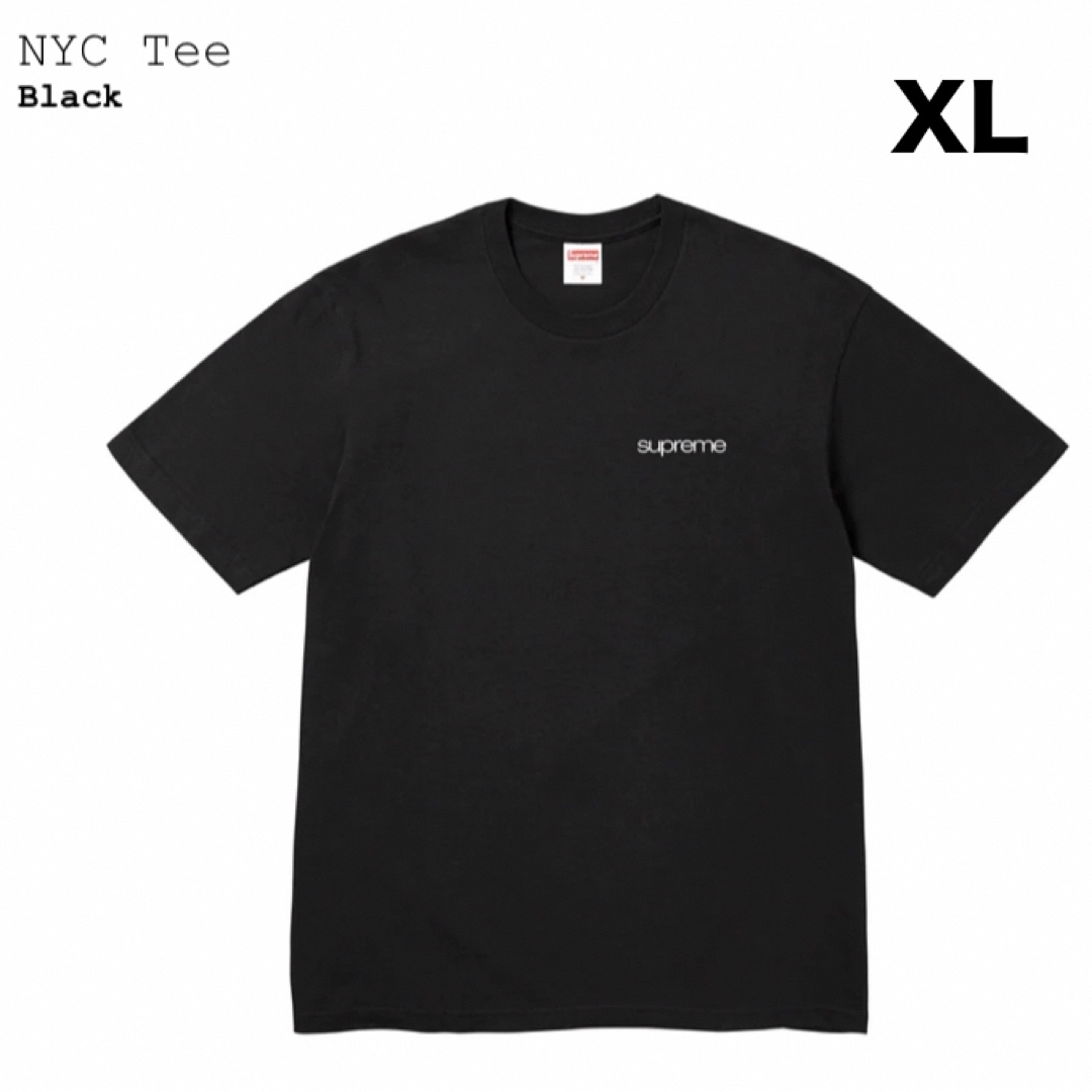Supreme NYC Tee BLACK XL 新品Tシャツ/カットソー(半袖/袖なし)