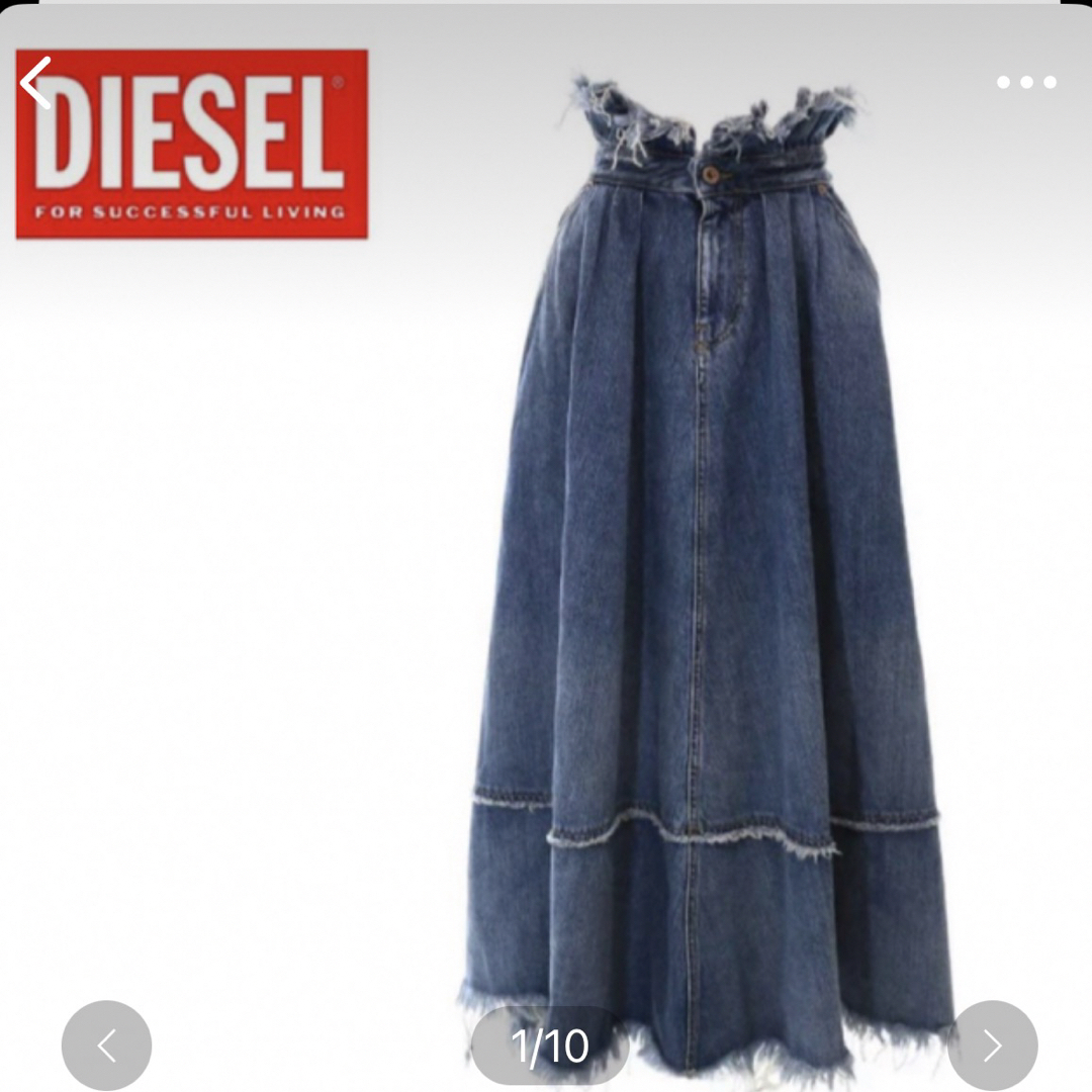 DIESEL(ディーゼル)のディーゼル  デニム　スカート　ロング レディースのスカート(ロングスカート)の商品写真