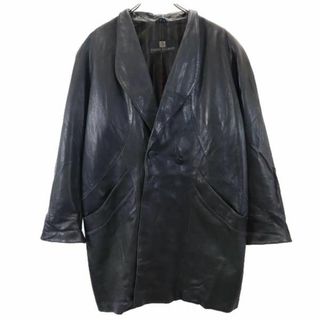 Re_clothePIERRE BALMAIN メンズ・羊革ラムレザーハーフコート