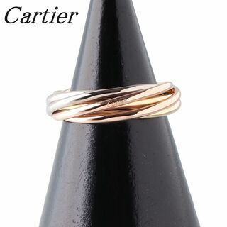 カルティエ(Cartier)のカルティエ トリニティ リング XS 7連 現行モデル #51 AU750 スリーカラー 保証書(2021年) 新品仕上げ済 Cartier【14911】(リング(指輪))