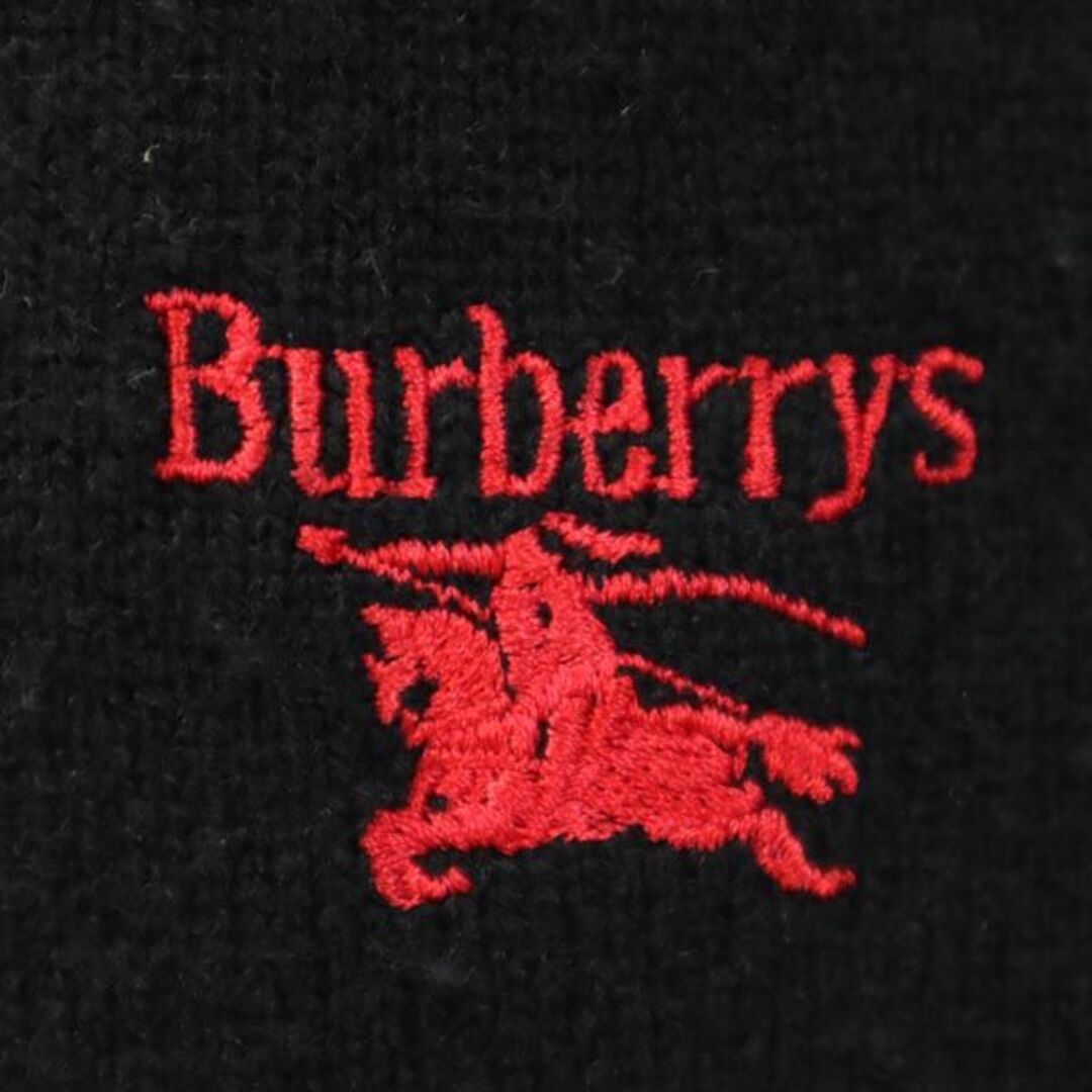 BURBERRY(バーバリー)のバーバリーズ 90s オールド 長袖 Vネック セーター 42 ブラック系 Burberrys ニット メンズ 古着 【231219】 メンズのトップス(ニット/セーター)の商品写真