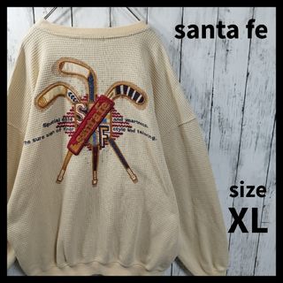 サンタフェ(Santafe)の【santa fe】背面刺繍ワッフルプルオーバー　アート(スウェット)