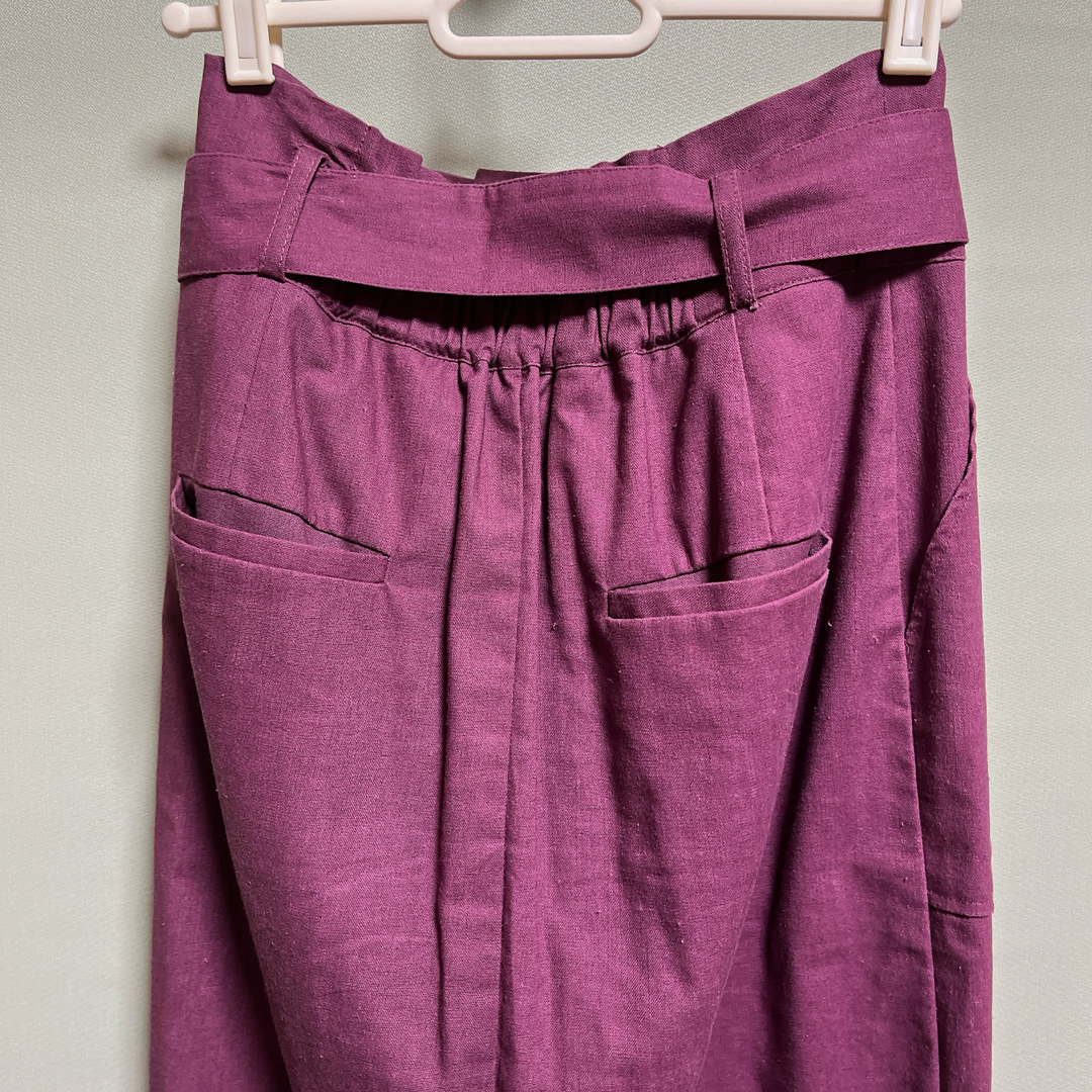 archives(アルシーヴ)のタイト　ロングスカート　パープル　紫　低身長 レディースのスカート(ロングスカート)の商品写真