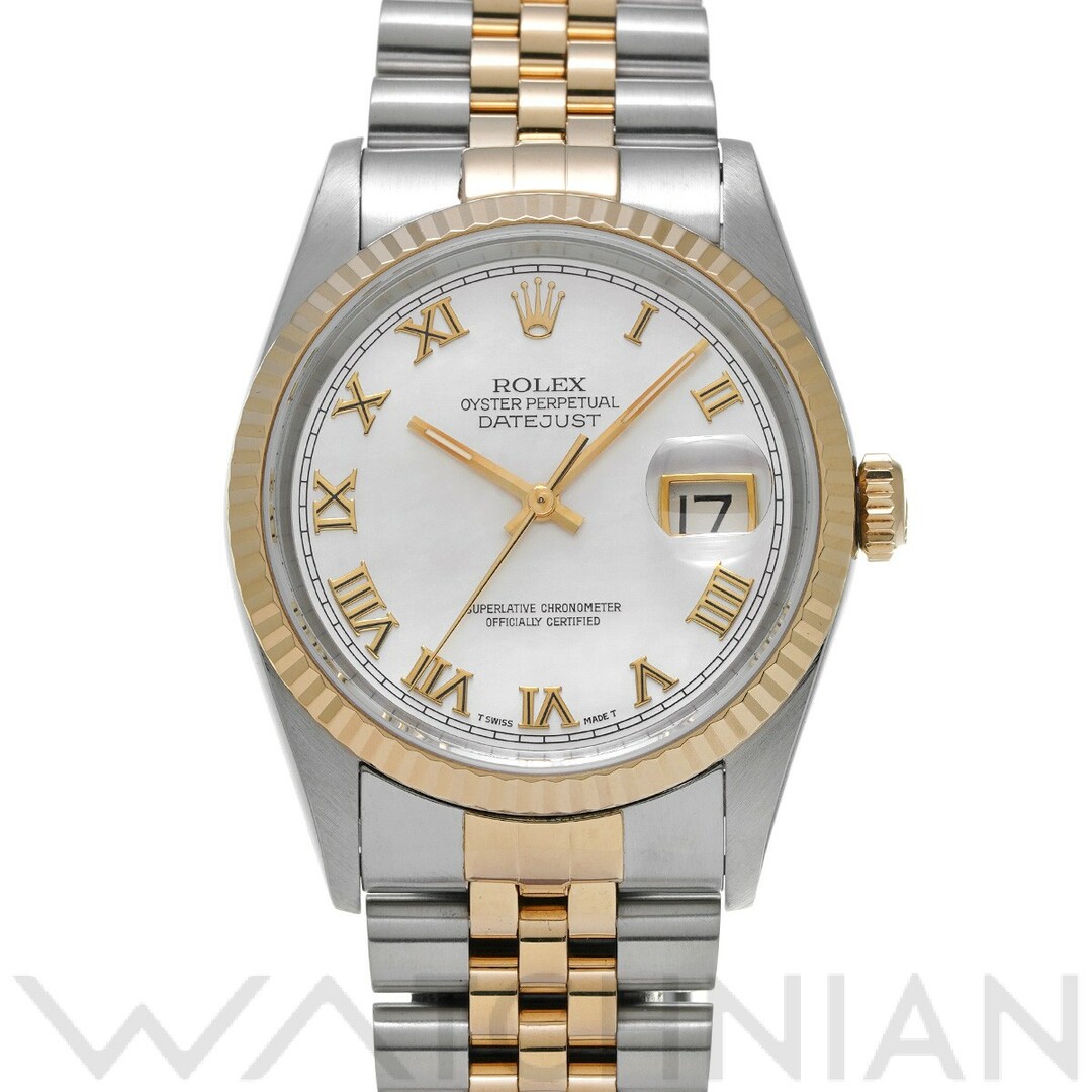 腕時計(アナログ)ロレックス ROLEX 16233NR S番(1993年頃製造) ホワイトシェル メンズ 腕時計