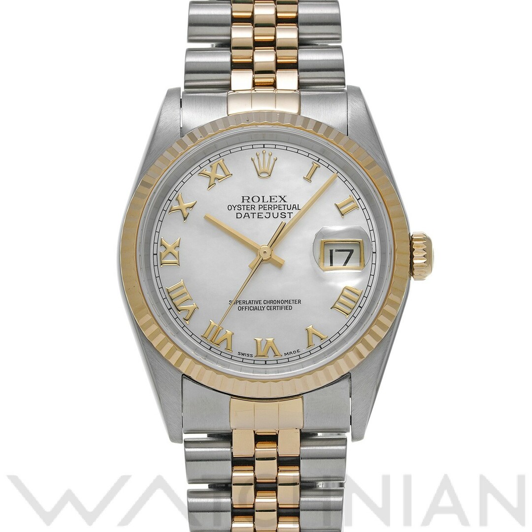 中古 ロレックス ROLEX 16233NR U番(1997年頃製造) ホワイトシェル メンズ 腕時計