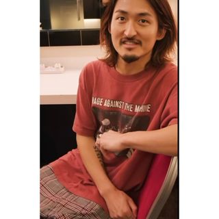 ウヴラージュクラス(OUVRAGE CLASSE)の【ryota着用】rageagainst themachineビンテージtシャツ(Tシャツ/カットソー(半袖/袖なし))