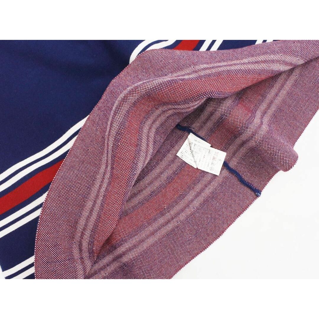 ROSE BUD(ローズバッド)のROSE BUD ローズバッド ボーダー トリコロール ニット Aライン 台形 スカート sizeF/紺ｘ白ｘ赤 ◇■ レディース レディースのスカート(ミニスカート)の商品写真