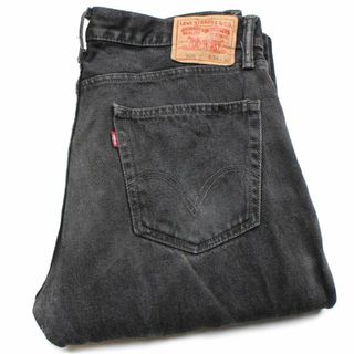 リーバイス(Levi's)のLevi'sリーバイス 505 ダメージ ブラック デニムパンツ ヒゲ w34 L32★SDP2424 ジーンズ ストレート ボロ(デニム/ジーンズ)