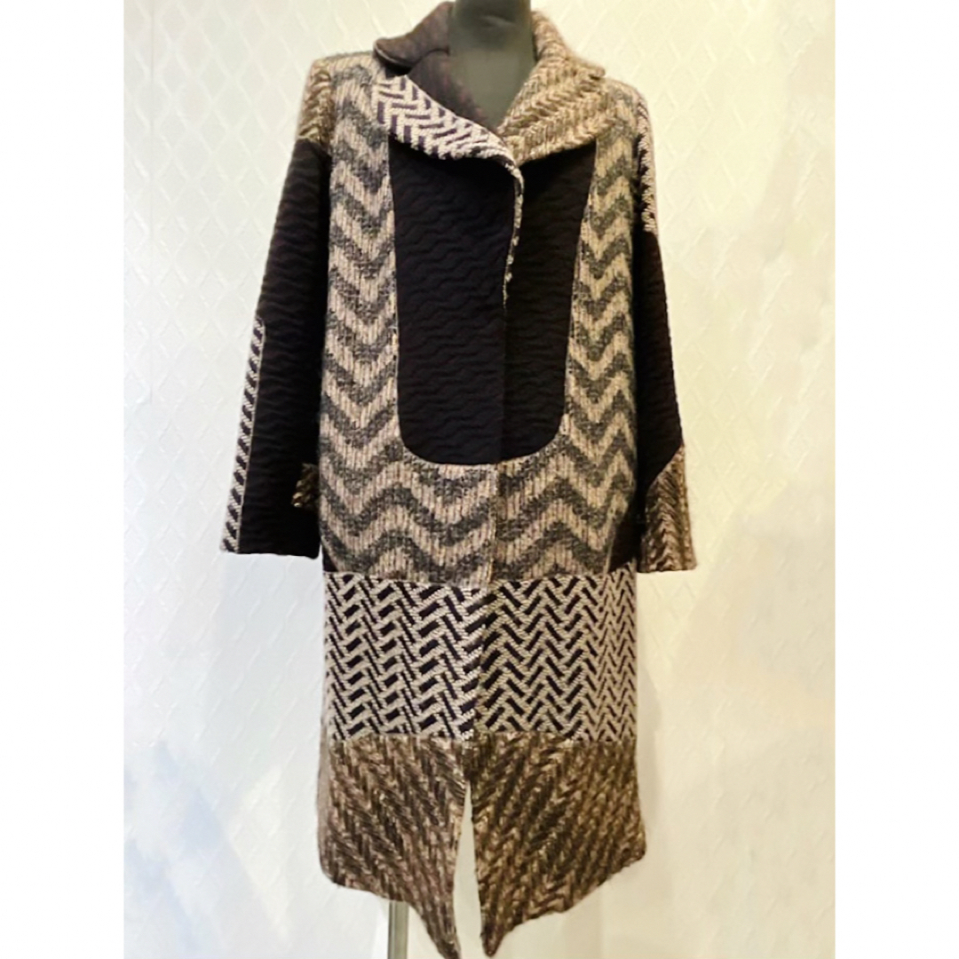 MISSONI ミッソーニ 切り替えデザイン ウール モヘヤ コートcollection_coat