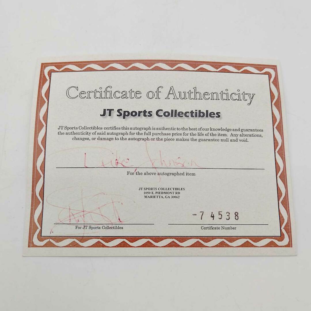 NCAA マイアミ大学 レッドホークス #8 デューク ジョンソン Duke Johnson サイン 証明書付き アメフト ヘルメット スポーツ/アウトドアのスポーツ/アウトドア その他(アメリカンフットボール)の商品写真
