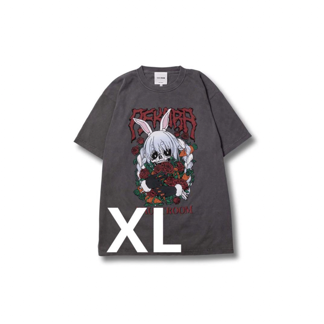 vaultroom×兎田ぺこら SKULL PEKORA TEE XLトップス - Tシャツ