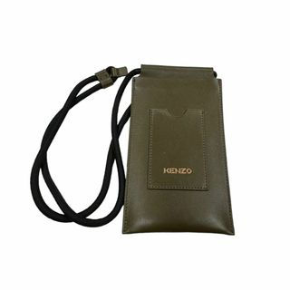 ケンゾー(KENZO)のKENZO ショルダー スマホホルダー スマホケース カーキ(モバイルケース/カバー)