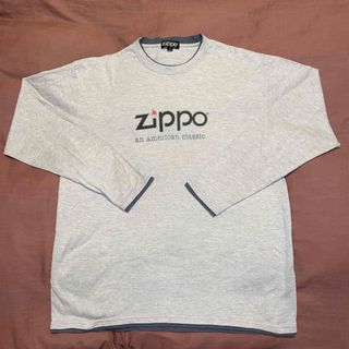 ジッポー(ZIPPO)の企業物 USA 古着   ジッポー ライダー ZIPPO ロング Tシャツ Ｌ(Tシャツ/カットソー(七分/長袖))