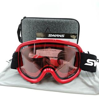 スワンズ(SWANS)のスワンズ PHOTOCHROMIC PREMIUM ANTI-FOG Polarized Lens プレミアムアンチフォグ スキー スノボ ゴーグル SWANS eb'sケース付き(その他)