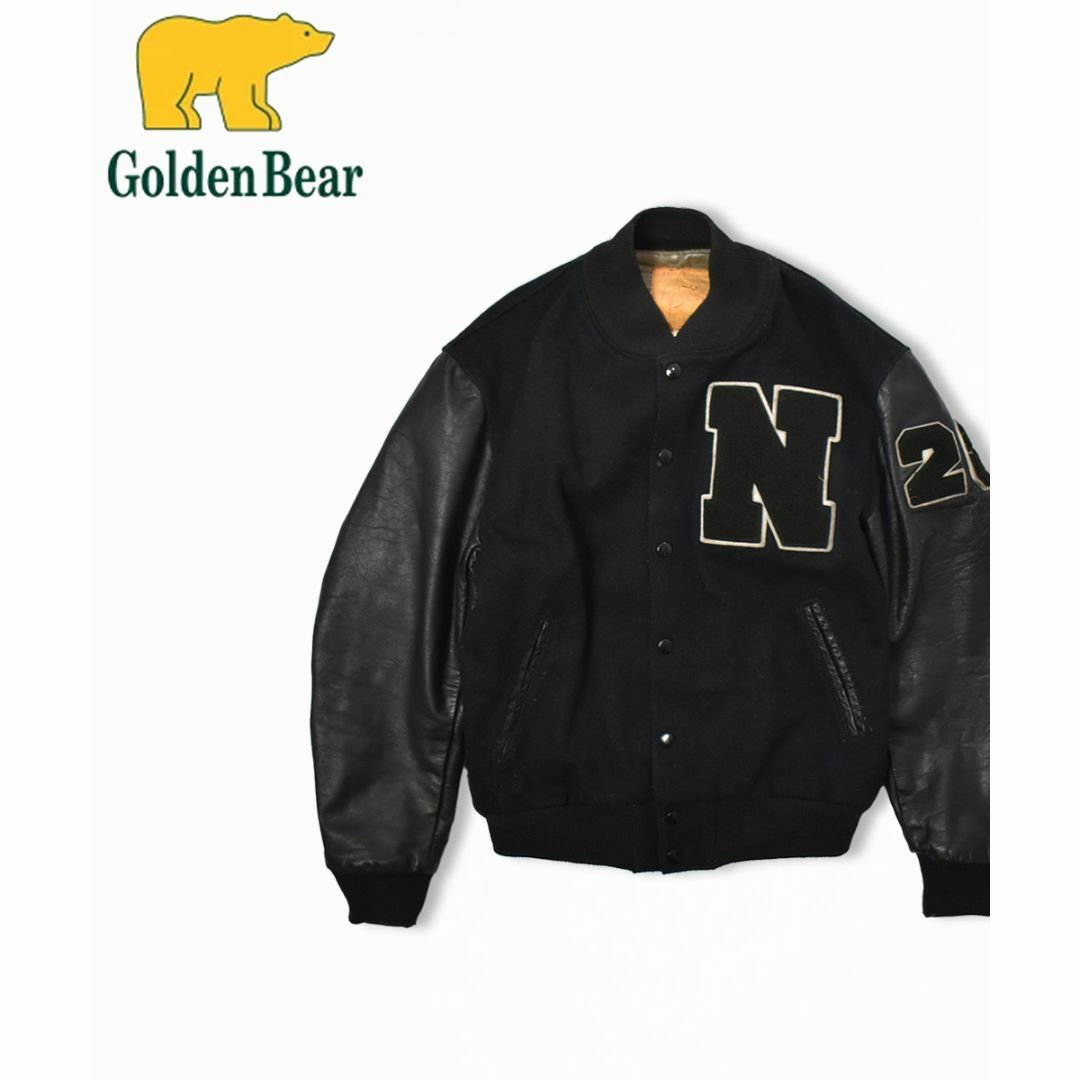 ヴィンテージ80s Vintage USA製 GoldenBear スタジアムジャンパー M