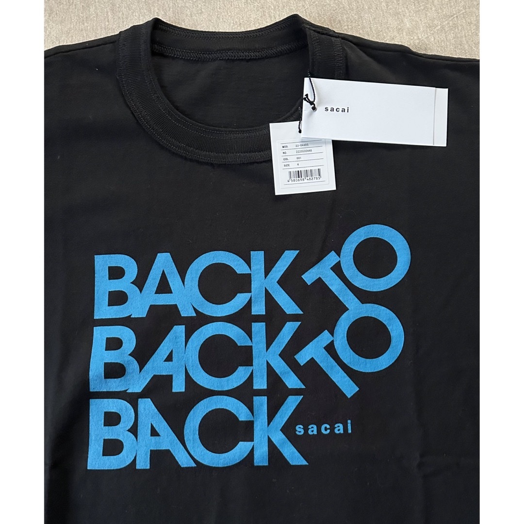 sacai(サカイ)の黒4新品 sacai サカイ メンズ BACK レイヤード ロング Tシャツ メンズのトップス(スウェット)の商品写真