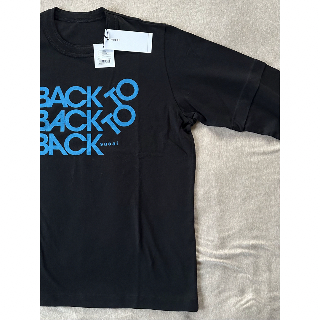 sacai(サカイ)の黒4新品 sacai サカイ メンズ BACK レイヤード ロング Tシャツ メンズのトップス(スウェット)の商品写真