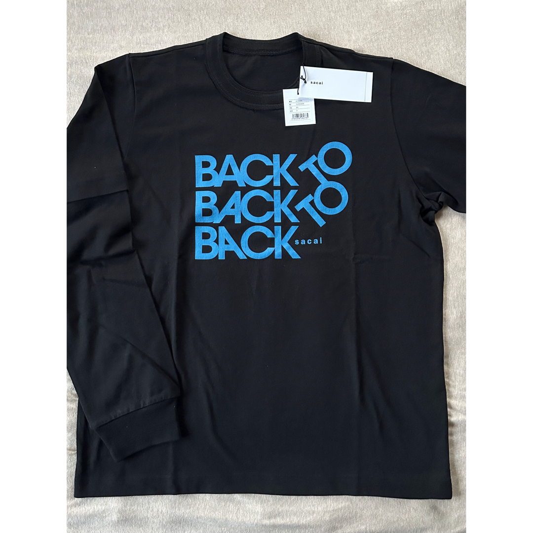 sacai(サカイ)の黒4新品 sacai サカイ メンズ BACK レイヤード ロング Tシャツ メンズのトップス(スウェット)の商品写真
