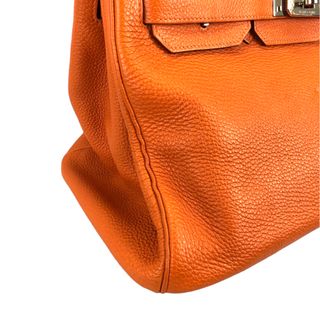 Hermes - エルメス HERMES バーキン35 ▢N刻 オレンジ シルバー金具