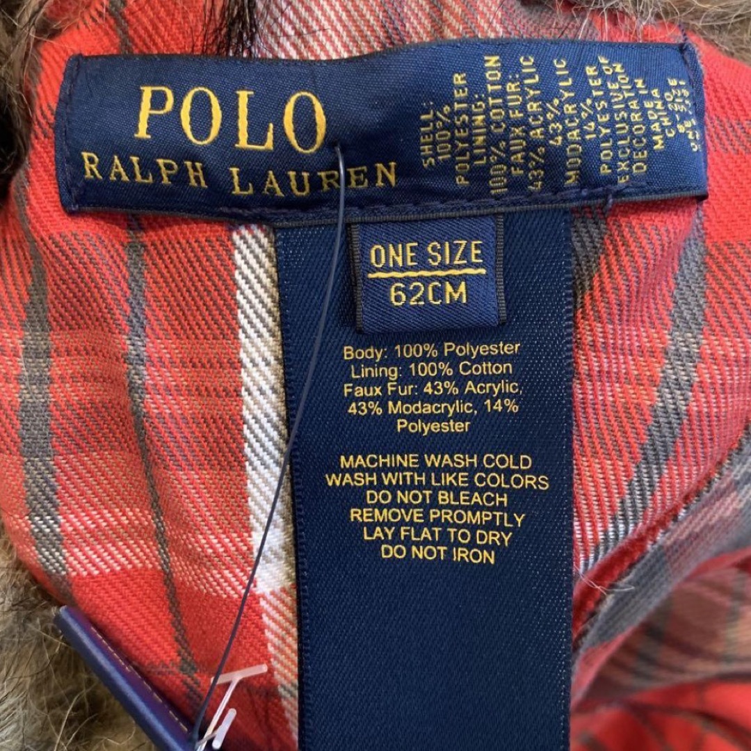 POLO RALPH LAUREN(ポロラルフローレン)の新品 ラルフローレン フライトキャップ　フライヤーキャップ　ファー キッズ/ベビー/マタニティのこども用ファッション小物(帽子)の商品写真