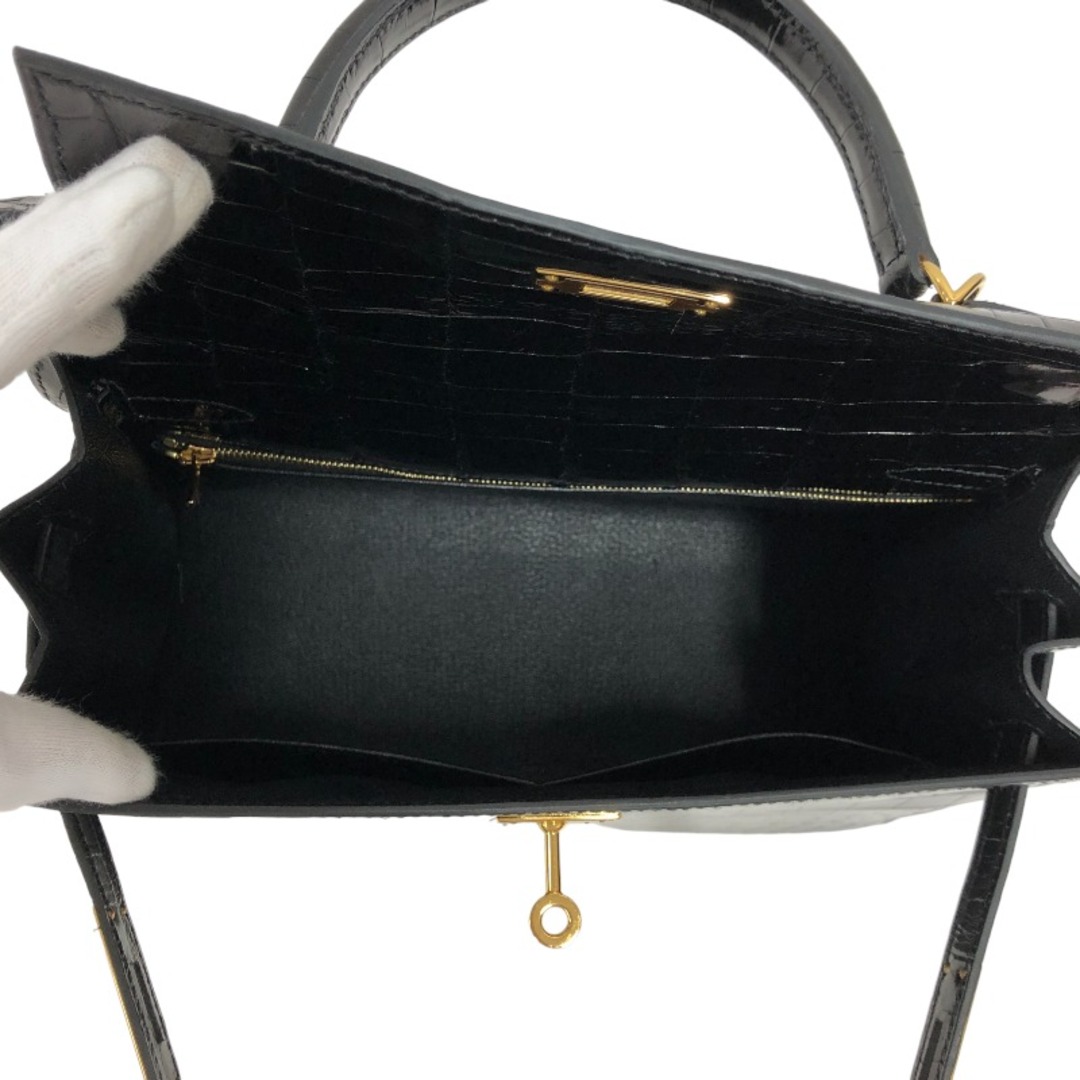 Hermes(エルメス)の　エルメス HERMES ケリー28 外縫い U刻 ブラック ゴールド金具 ニロティカスリセ レディース ハンドバッグ レディースのバッグ(ハンドバッグ)の商品写真
