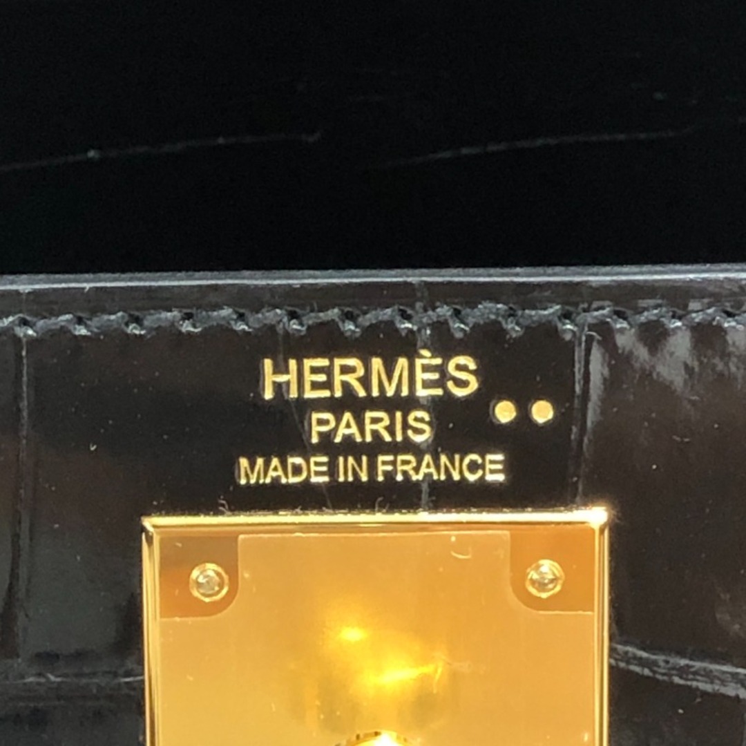 Hermes(エルメス)の　エルメス HERMES ケリー28 外縫い U刻 ブラック ゴールド金具 ニロティカスリセ レディース ハンドバッグ レディースのバッグ(ハンドバッグ)の商品写真