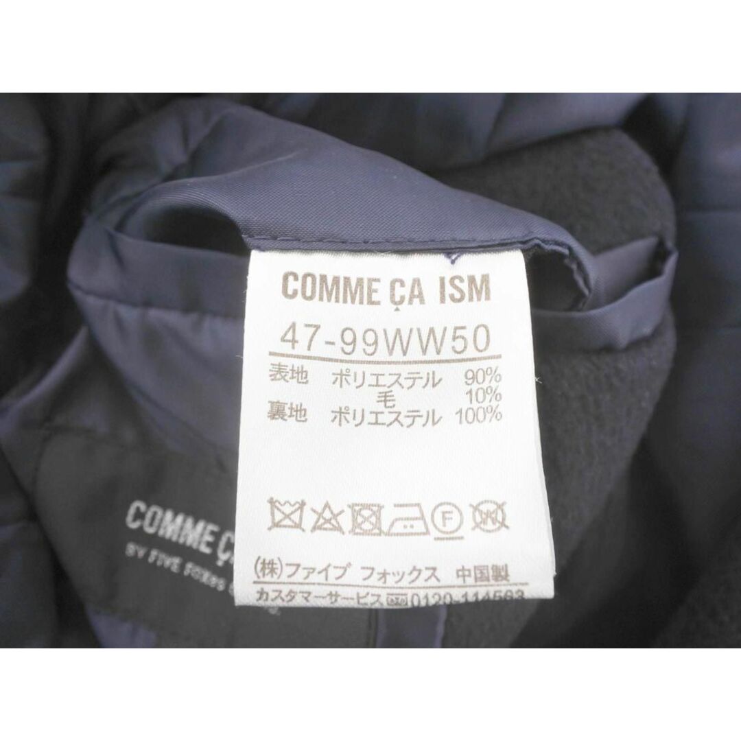 COMME CA ISM(コムサイズム)のCOMME CA ISM コムサイズム ウール混 チェスター コート sizeM/紺 ◆■ メンズ メンズのジャケット/アウター(チェスターコート)の商品写真