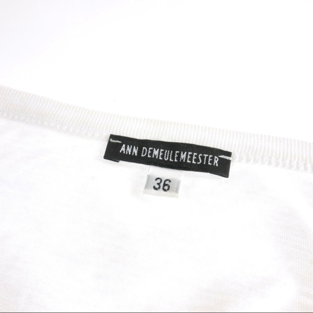 Ann Demeulemeester(アンドゥムルメステール)のアンドゥムルメステール 影絵プリント バックオープン Tシャツ 36 ホワイト レディースのトップス(Tシャツ(半袖/袖なし))の商品写真