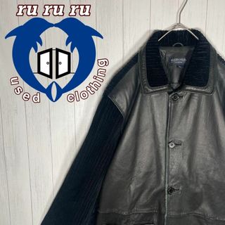 VINTAGE - 90S vintage レザージャケット ダークブラウン 古着 メンズ