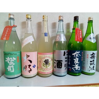 キクヒメ(菊姫)のにごりのみ六銘柄揃えてみました。興味のある方はどうぞ。(日本酒)