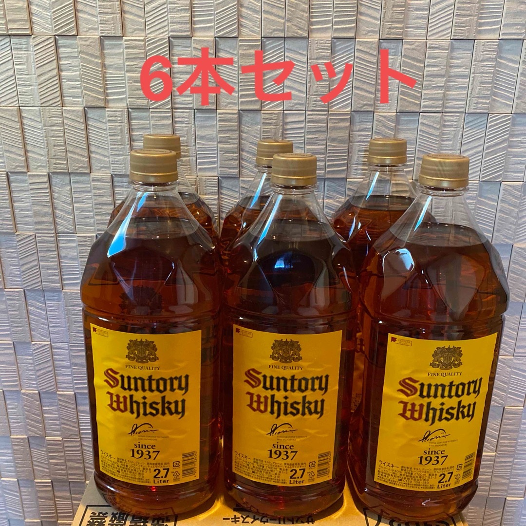 サントリー(サントリー)の未開封 6本セット●サントリー ウィスキー 角瓶 2.7L●SUNTORY 食品/飲料/酒の酒(ウイスキー)の商品写真