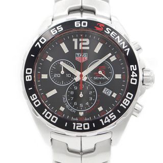 タグホイヤー(TAG Heuer)の電池交換済 TAG Heuer タグホイヤー フォーミュラ1 アイルトンセナ エディション クロノグラフ CAZ1015 BA0883 200m防水 デイト 黒 ブラック SS ステンレス フォーミュラー1 メンズ クォーツ【6ヶ月保証】【腕時計】【中古】(腕時計(アナログ))