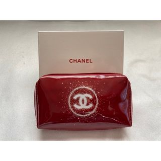 シャネル(CHANEL)の【CHANEL】ノベルティ エナメルポーチ レッド 【新品未使用】(ポーチ)