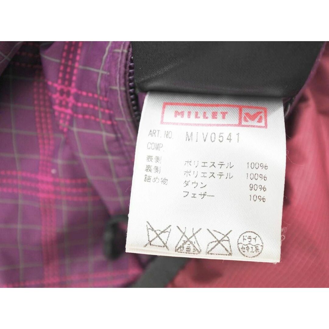 MILLET(ミレー)のMILLET ミレー リバーシブル フーディ ダウン ジャケット sizeS/紫ｘピンク ◆■ レディース レディースのジャケット/アウター(ダウンジャケット)の商品写真