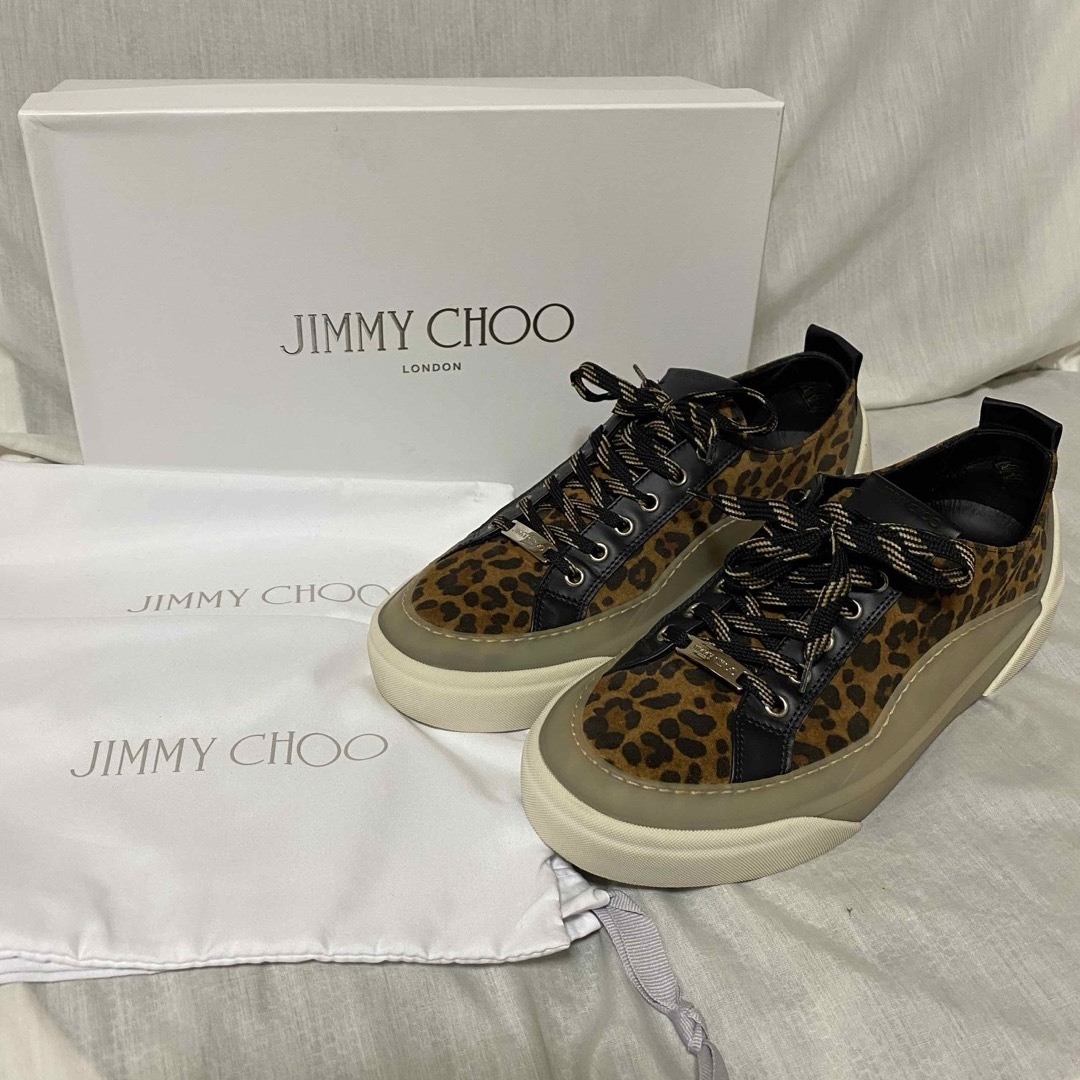 JIMMY CHOO(ジミーチュウ)の新品 本物 正規品 ジミーチュウ メンズ スニーカー レオパード 豹柄 メンズの靴/シューズ(スニーカー)の商品写真
