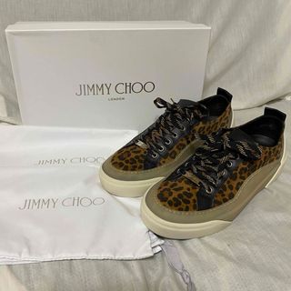 ジミーチュウ(JIMMY CHOO)の新品 本物 正規品 ジミーチュウ メンズ スニーカー レオパード 豹柄(スニーカー)