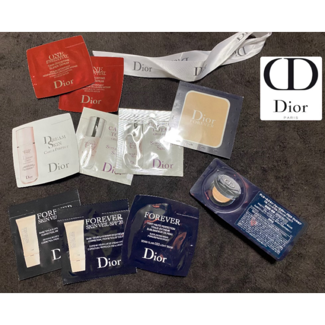 Christian Dior(クリスチャンディオール)のDior ディオール コスメ スキンケア 試供品 サンプル セット リボン付き コスメ/美容のキット/セット(サンプル/トライアルキット)の商品写真