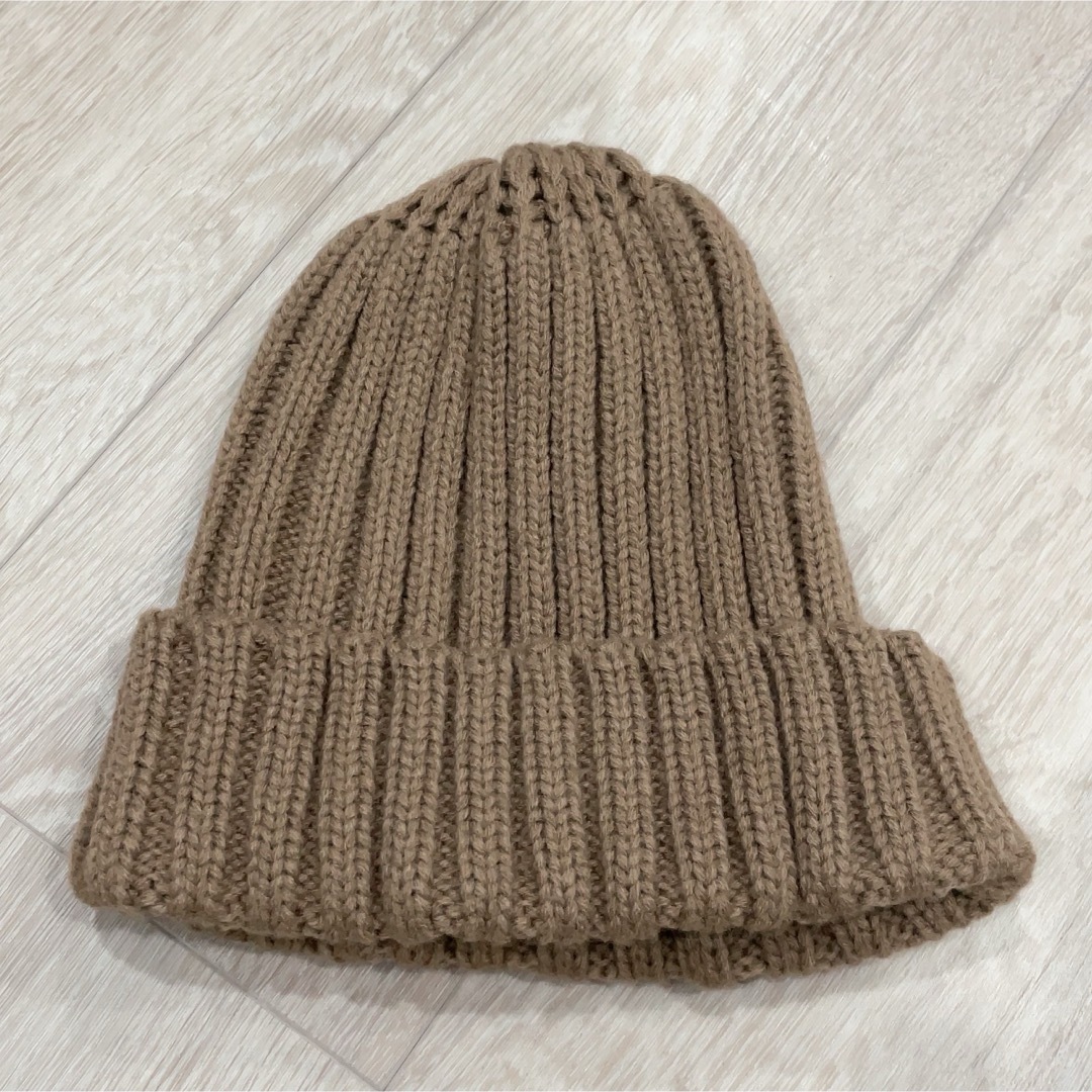 AZUL BY MOUSSY ニットワッチ　ニット帽　ブラウンニットワッチ レディースの帽子(ニット帽/ビーニー)の商品写真