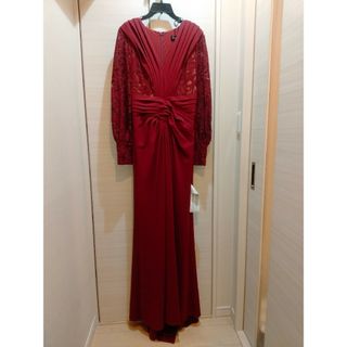 タダシショウジ(TADASHI SHOJI)のTadashi Shojiタダシショージ　深紅のロングドレス　XS(ロングドレス)