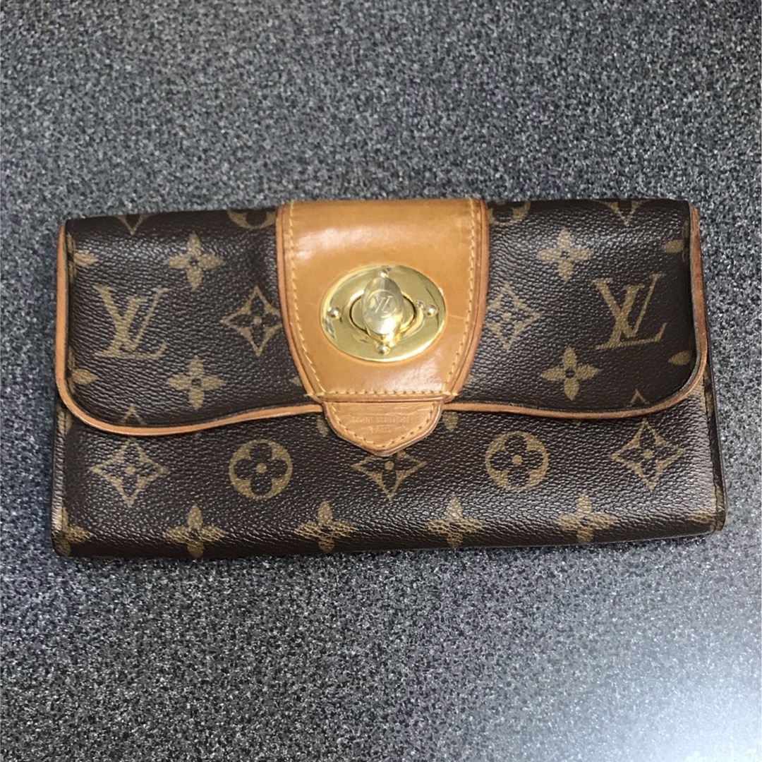 ルイヴィトン Louis Vuitton モノグラム ポルトフォイユ ボエシ M63220 2つ折り財布 ユニセックス 送料無料 【あす楽】汚れ傷有りその他コメント