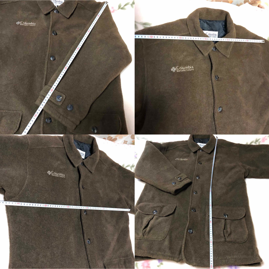 Columbia(コロンビア)の米国製90sColumbiaウール・フリースジャケット オーバLサイズ　刺繍ロゴ メンズのジャケット/アウター(ブルゾン)の商品写真