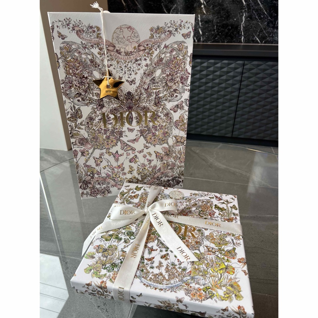 Christian Dior - DIOR ディオール クリスマス限定 蝶々 お箱 Christian Dior - DIOR ディオール クリスマス限定 蝶々 お箱