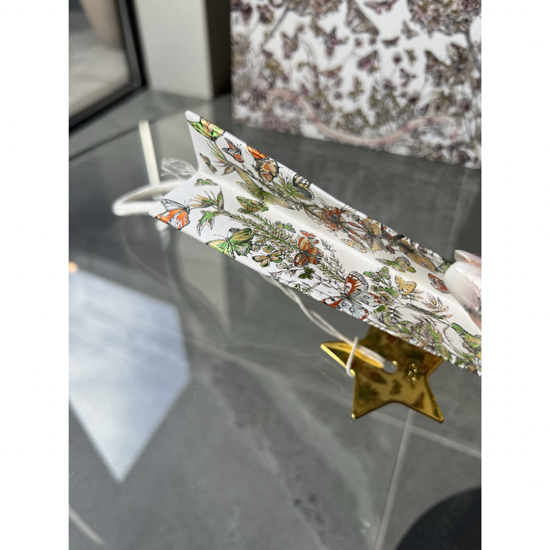 Christian Dior(クリスチャンディオール)のDIOR ディオール クリスマス限定 蝶々 ショップ袋 2枚セット レディースのバッグ(ショップ袋)の商品写真