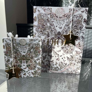クリスチャンディオール(Christian Dior)のDIOR ディオール クリスマス限定 蝶々 ショップ袋 2枚セット(ショップ袋)