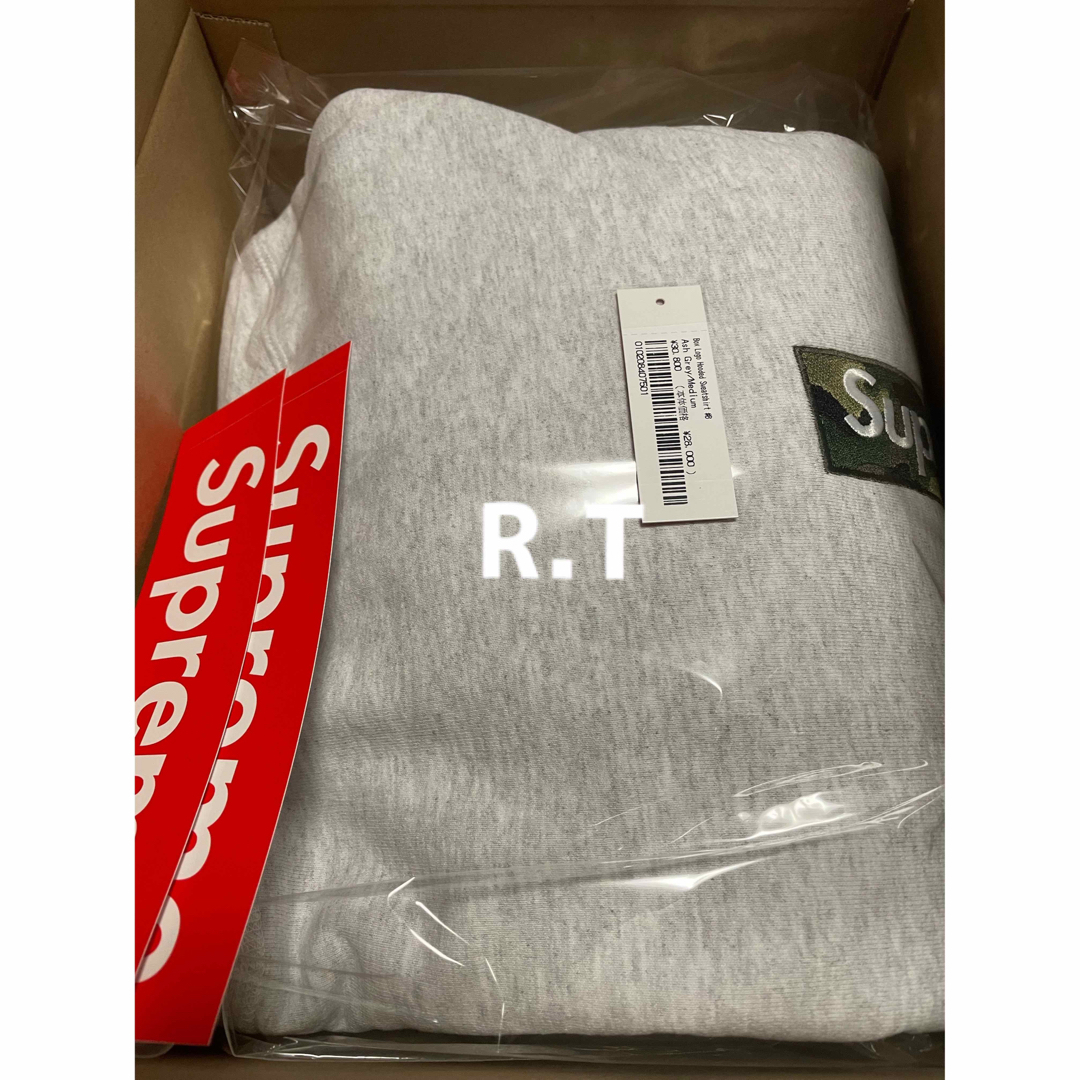 Supreme(シュプリーム)のM■Supreme Box Logo Hooded Sweatshirt グレー メンズのトップス(パーカー)の商品写真