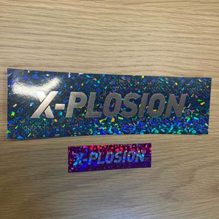 エクスプロージョン(X-PLOSION)のエクスプロージョン　ステッカー　2枚セット(しおり/ステッカー)